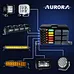 LED car light Touch Control Panel car led light control box 6 Gang light Switch Panel