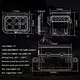 LED car light Touch Control Panel car led light control box 6 Gang light Switch Panel